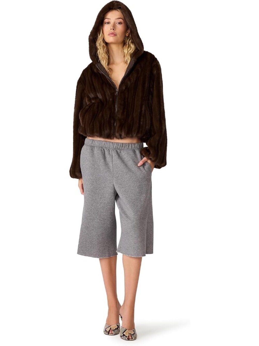 Steve Madden Women's Wolf Brown Long Sleeve Imported Polyester Mavis J Jackets